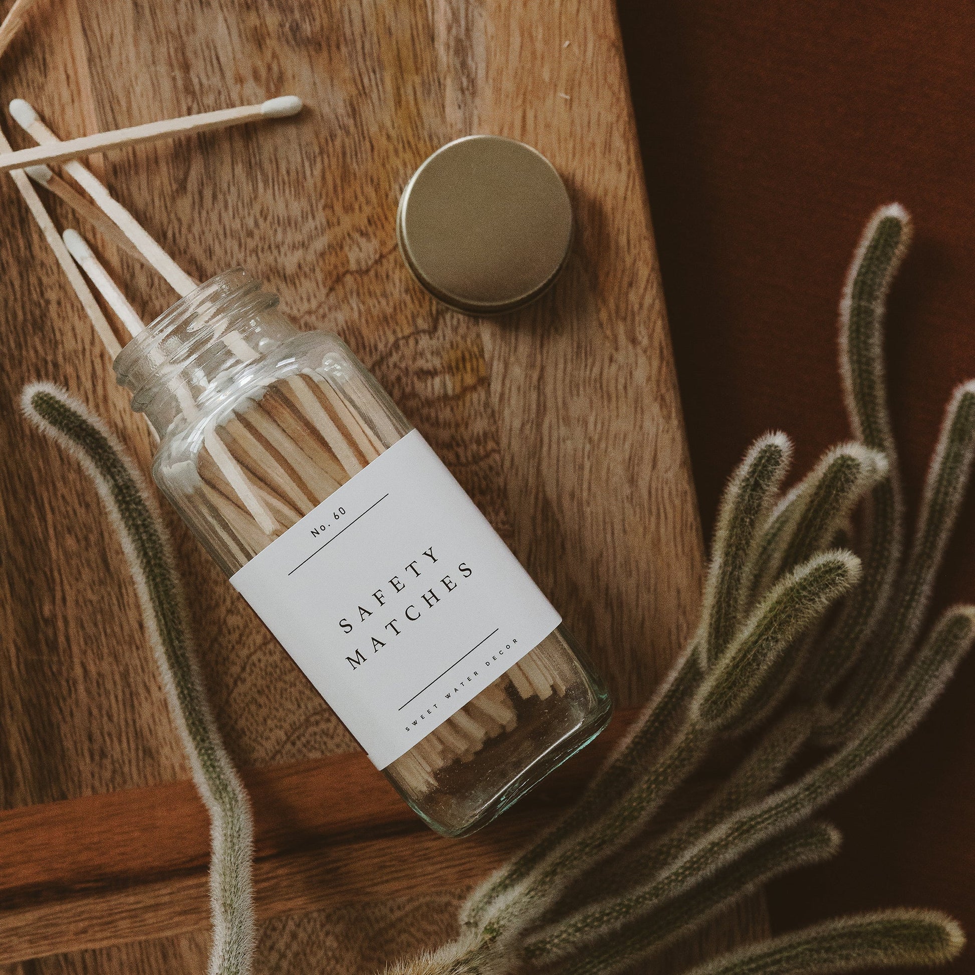 White Tip Safety Matches - 60 Count, 3.75" - The Peony Haus