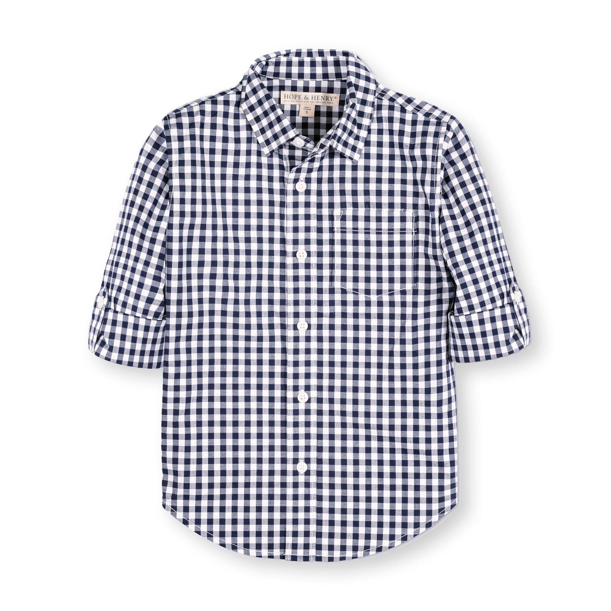 Organic Stretch Poplin Roll-Up Shirt - 98% Organic Cotton