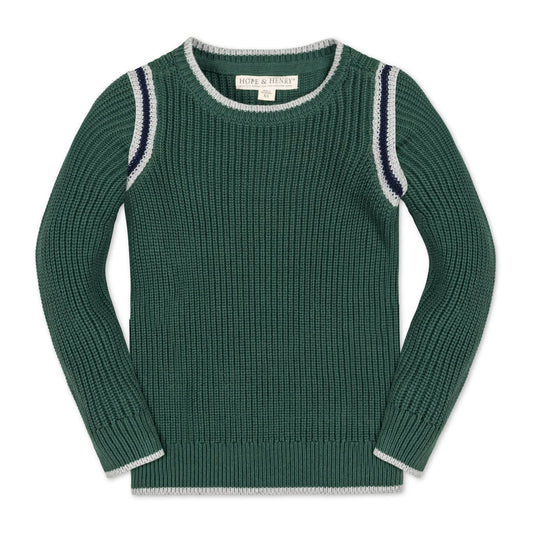 Organic Sporty Crew Neck Sweater