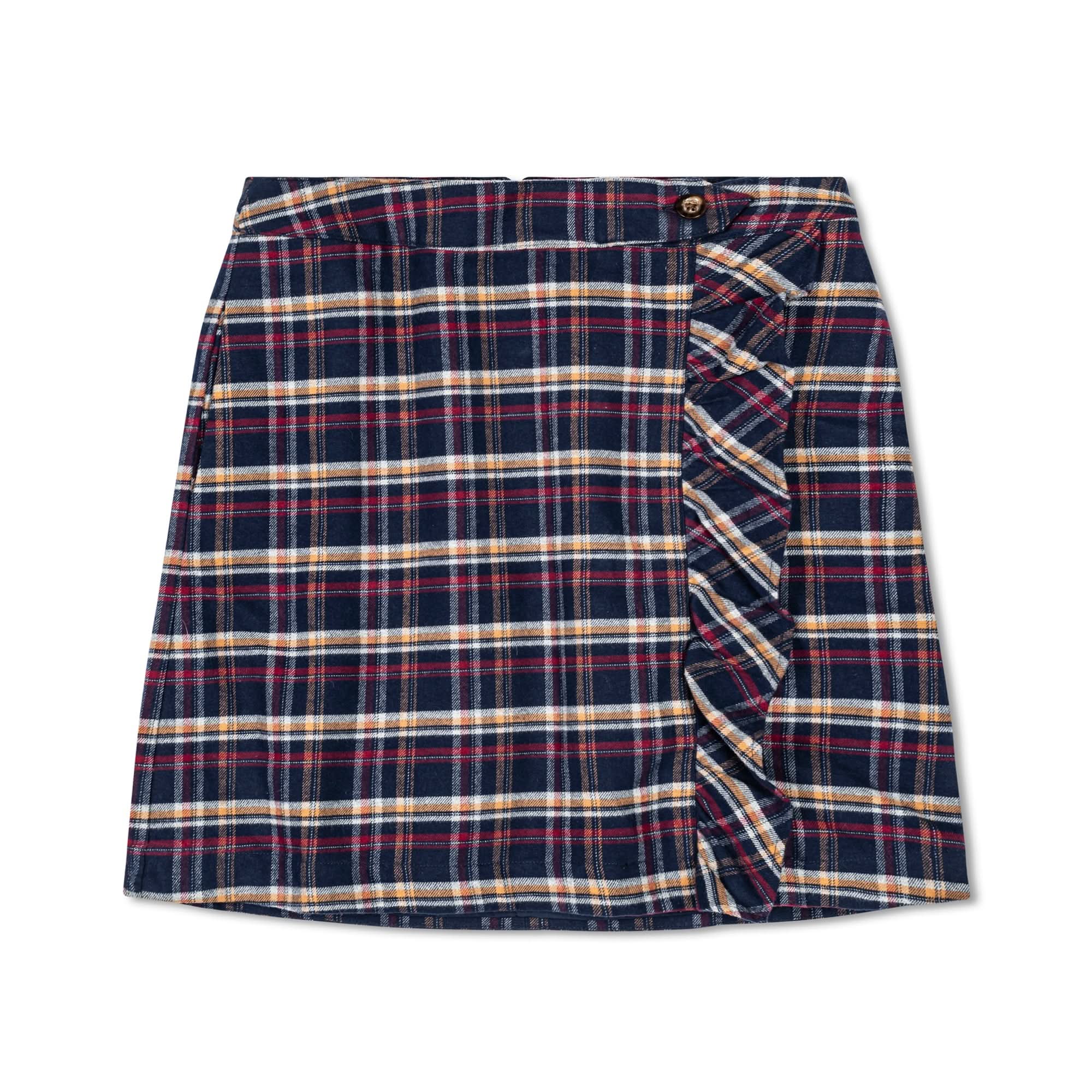 Organic Flannel Ruffle Skirt