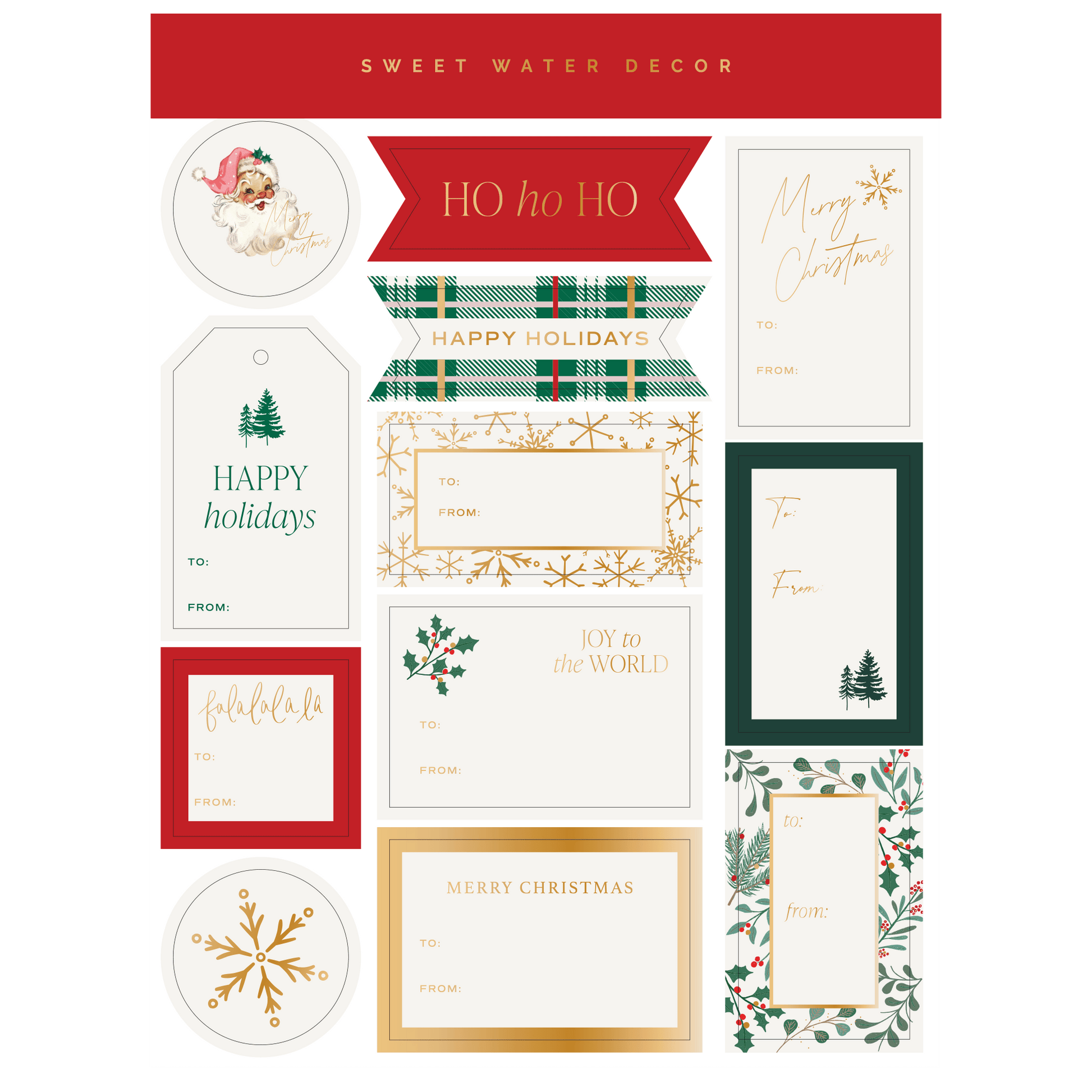 Holiday Classic Gift Tags Set