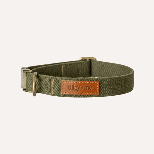 Malibu Sunset Sustainable Hemp Cotton Adjustable Dog Collar– Durable & Soft