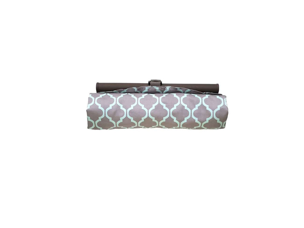 Baby Shopping Cart Hammock | Gray/Aqua - 97% cotton