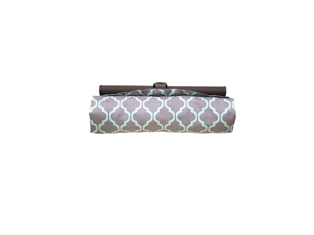 Baby Shopping Cart Hammock | Gray/Aqua - 97% cotton