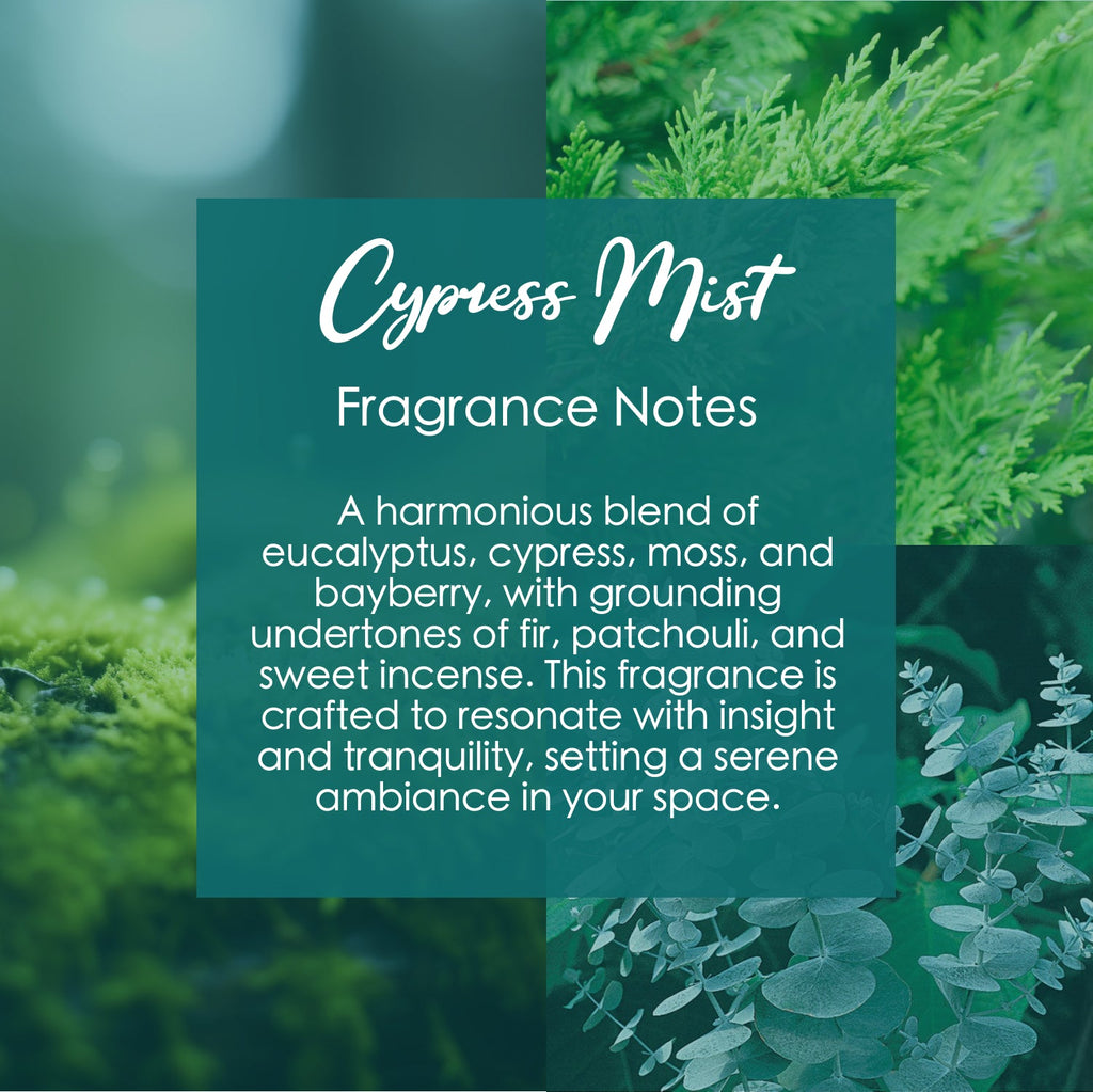 Cypress Mist Crystal-Enhanced Premium Coconut-Soy Wax Melts