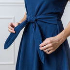 Organic Tie-Waist Knit Dress - 95% Cotton