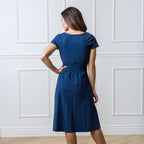 Organic Tie-Waist Knit Dress - 95% Cotton