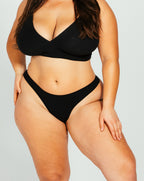 High Rise Thong - Black