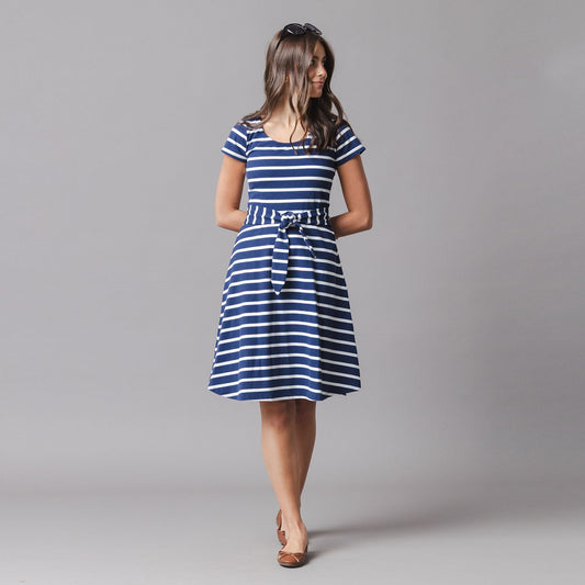 Organic Tie-Waist Knit Dress