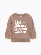 Hot Cocoa & Christmas Cookies Organic cotton Baby Toddler Pullover