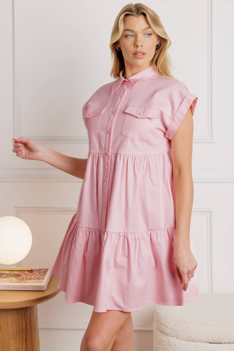 COMMON GROUND TWILL MINI DRESS - 90% Cotton