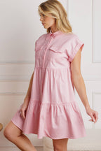 COMMON GROUND TWILL MINI DRESS - 90% Cotton
