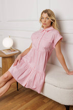 COMMON GROUND TWILL MINI DRESS - 90% Cotton