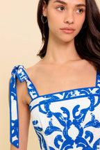 ADAIR PASSPORT TO THE SUN WOVEN MIDI DRESS