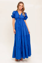 SUMMER GLOW WOVEN MAXI DRESS