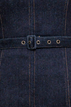 COOL CONTROL DENIM MINI DRESS - 98% Cotton