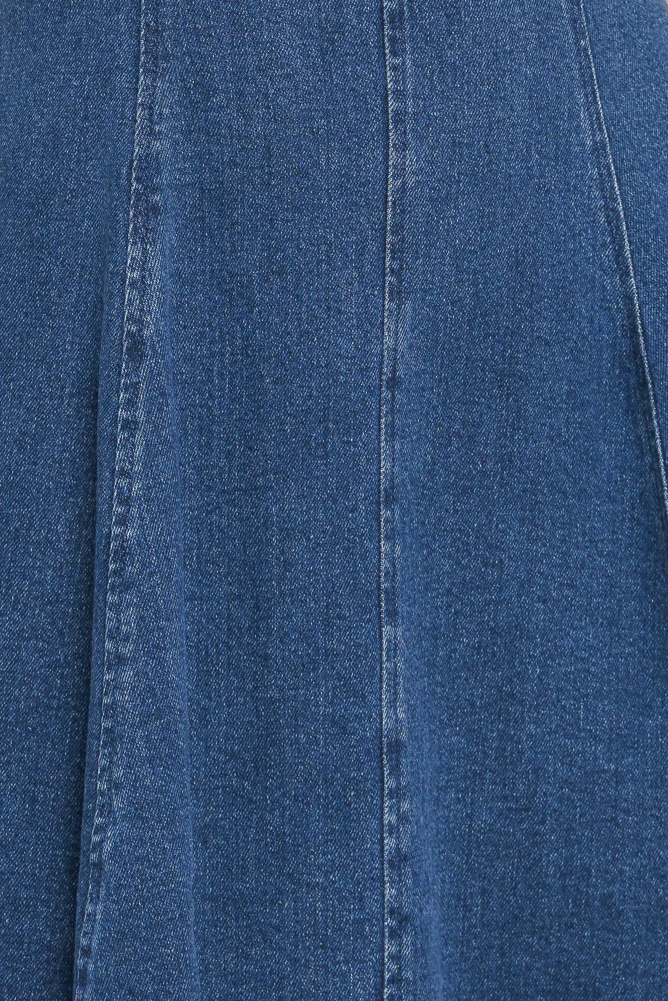 WESTWOOD CHARM DENIM MINI DRESS - 99% Cotton