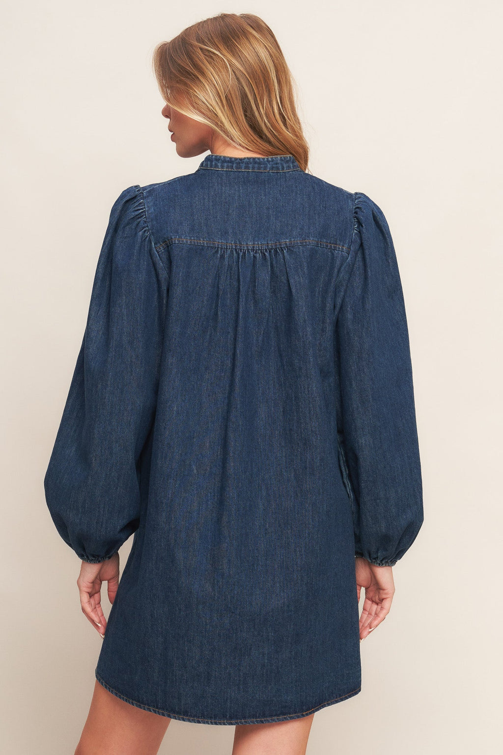 CANYON BREEZE DENIM MINI DRESS