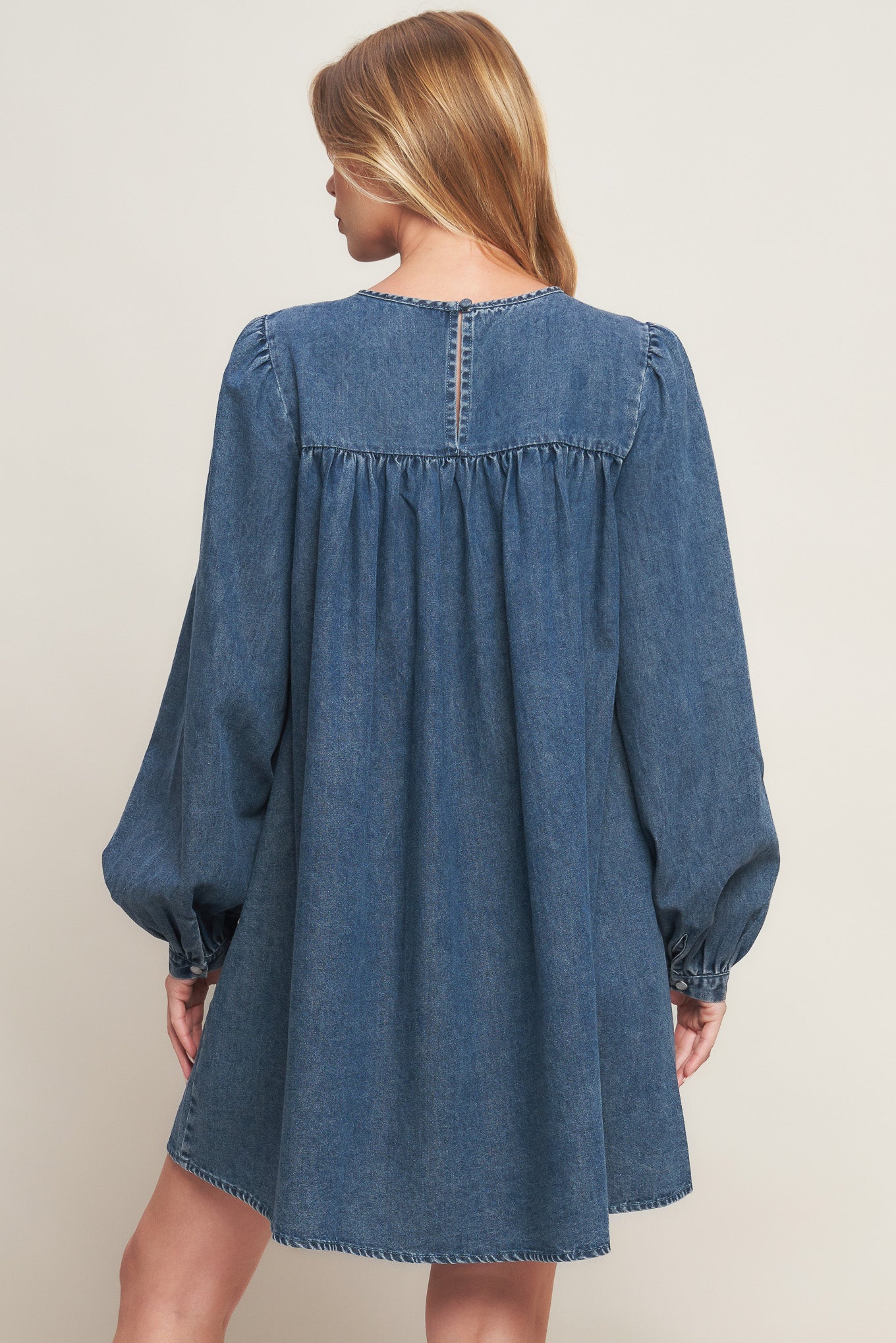 WEEKEND DENIM ICON MINI DRESS - 90% Cotton