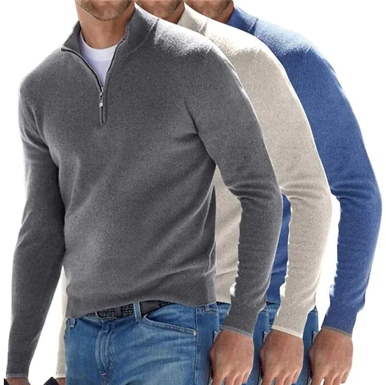 Men's Cashmere Long Sleeve Sweater