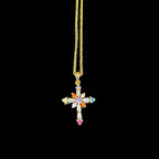 Colorful Cross Necklace