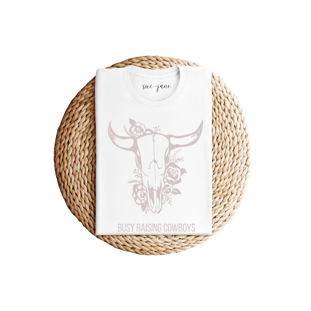 Busy Raising Cowboys Organic Cotton Tee