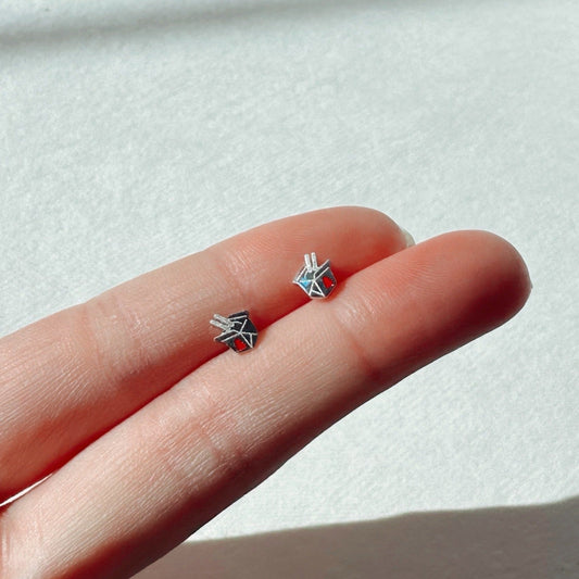 Takeout Box Earring Studs