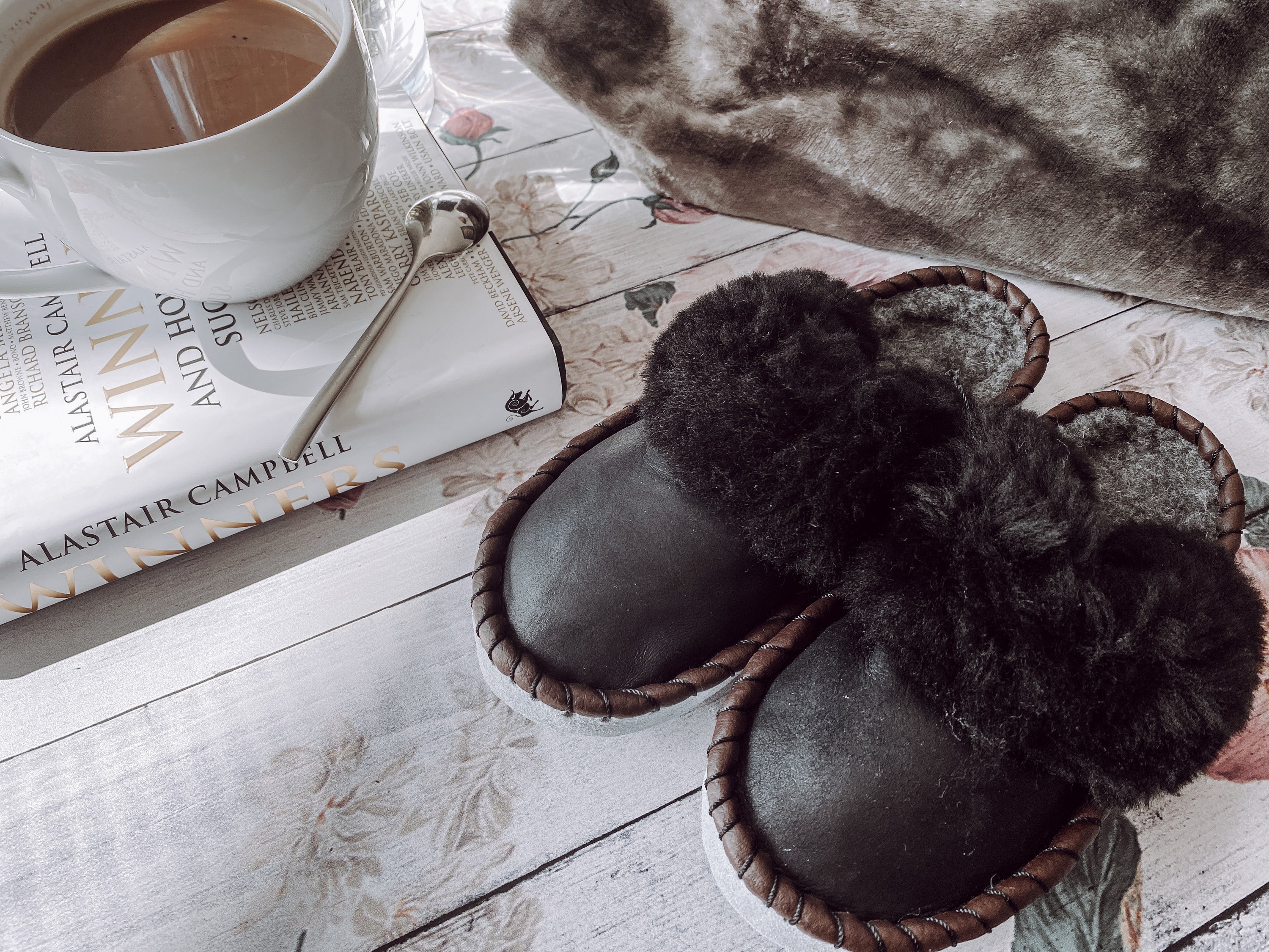 Onyx Black Slip Ons [Limited Edition]