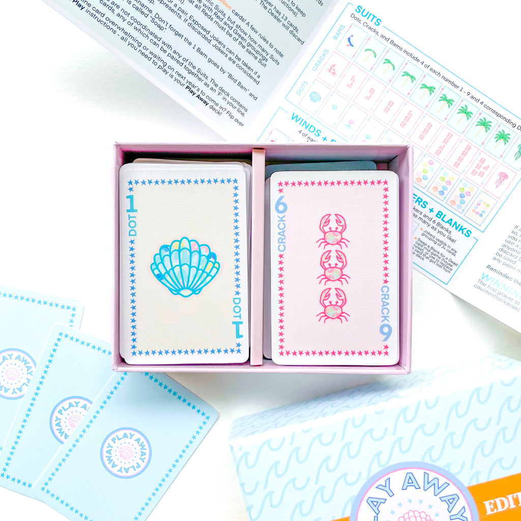 Play Away Mahjong Cards: Beach Edition