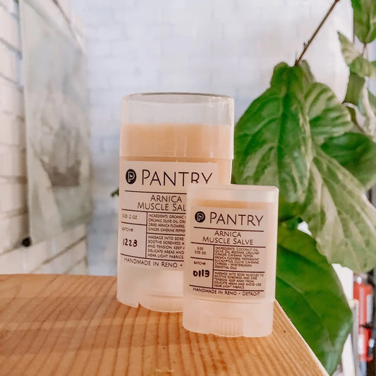 Arnica Muscle Salve | Sore Muscle, Sprains + Strains Balm - The Peony Haus