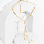 Trinity Necklace -Three Chains with Cross, Heart, and Anchor Charms
