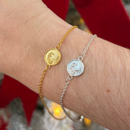 Wave Coin Bracelet