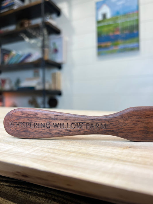 Solid Walnut - Wood Sourdough Spatula - The Peony Haus