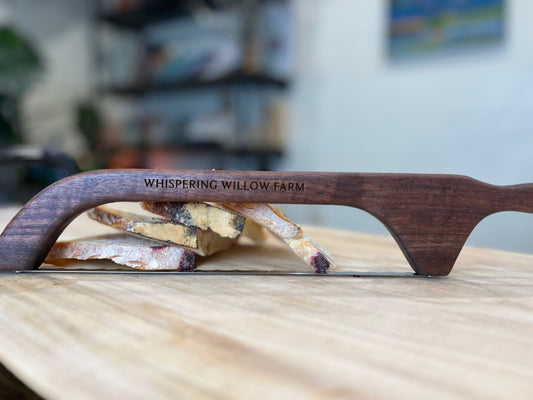 Solid Walnut - Wood Bread Bow (Stainless Steal Blade) - The Peony Haus