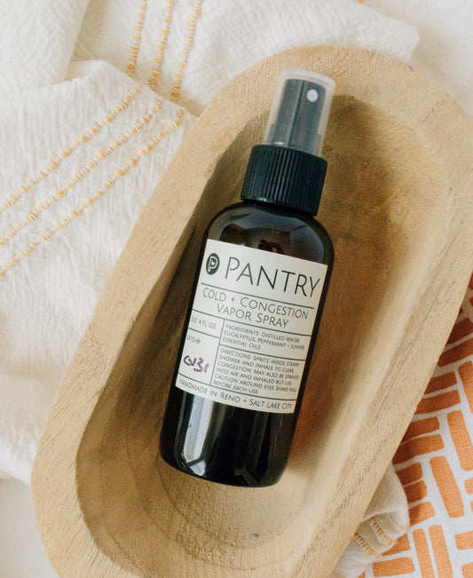 Cold + Congestion Vapor Spray - Turn your shower into a cough relieving steam shower. - The Peony Haus