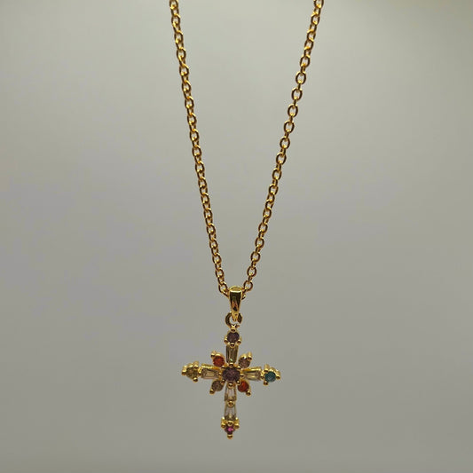 Colorful Cross Necklace
