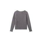 Grey Girls Cardigan - 90% Cotton