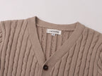 Oatmeal Boys Cardigan - 90% Cotton