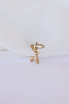 Prancer Huggie Hoop