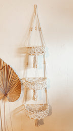 Macrame Hanging Wall Basket