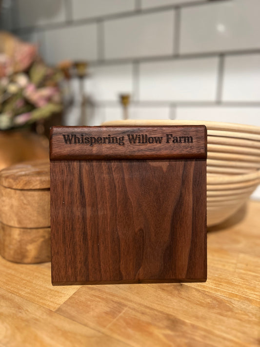Walnut Sourdough Bench Scraper - The Peony Haus