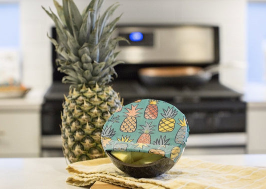 Beeswax Food Wrap - Pineapple Print - The Peony Haus