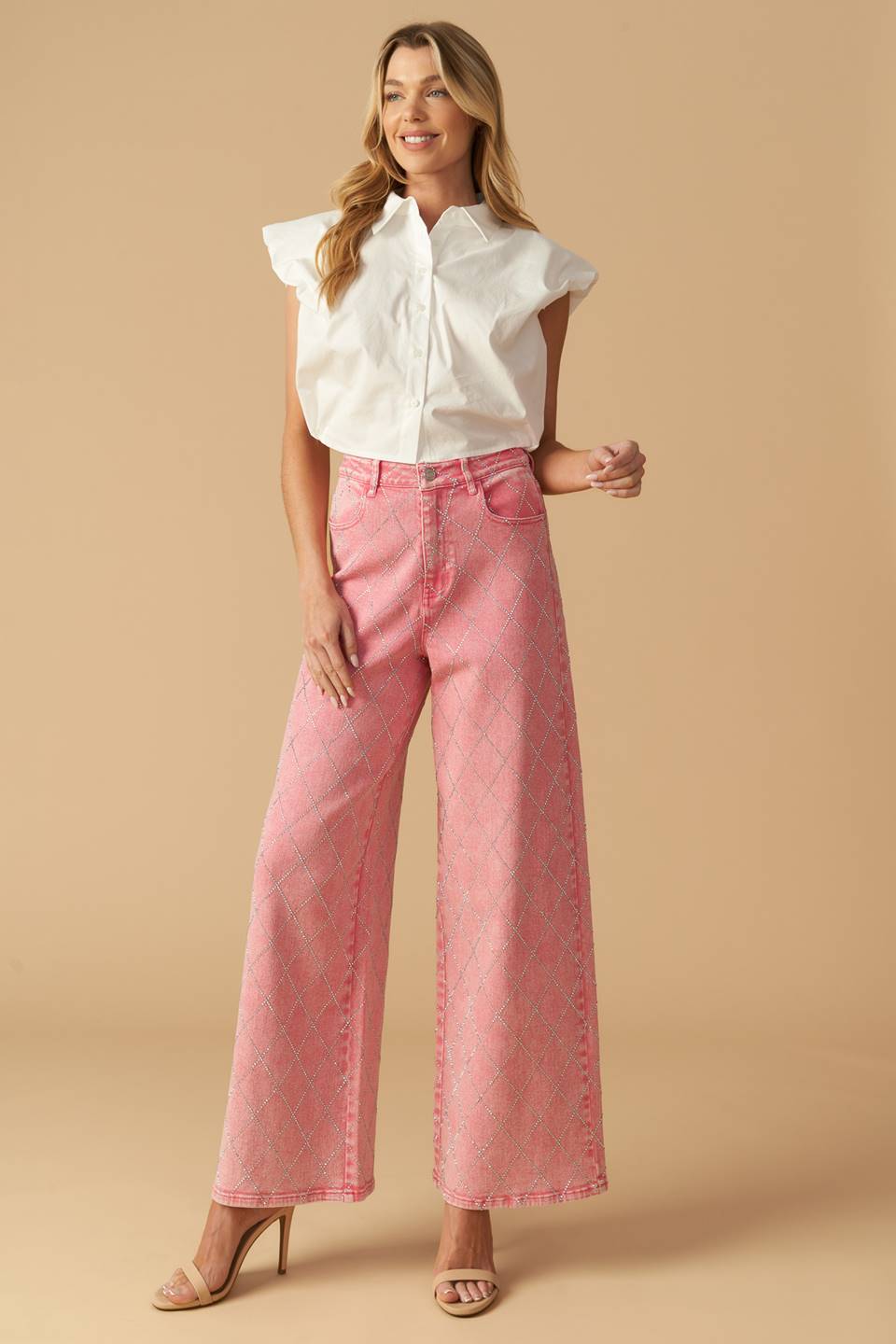 YOU ARE ENOUGH TWILL PANTS - 98% Cotton