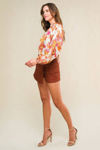THE WAY OUT TWILL SKORT - 97% Cotton