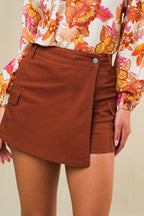 THE WAY OUT TWILL SKORT - 97% Cotton