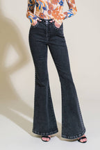 EFFORTLESS ENSEMBLE DENIM PANTS - 98% Cotton