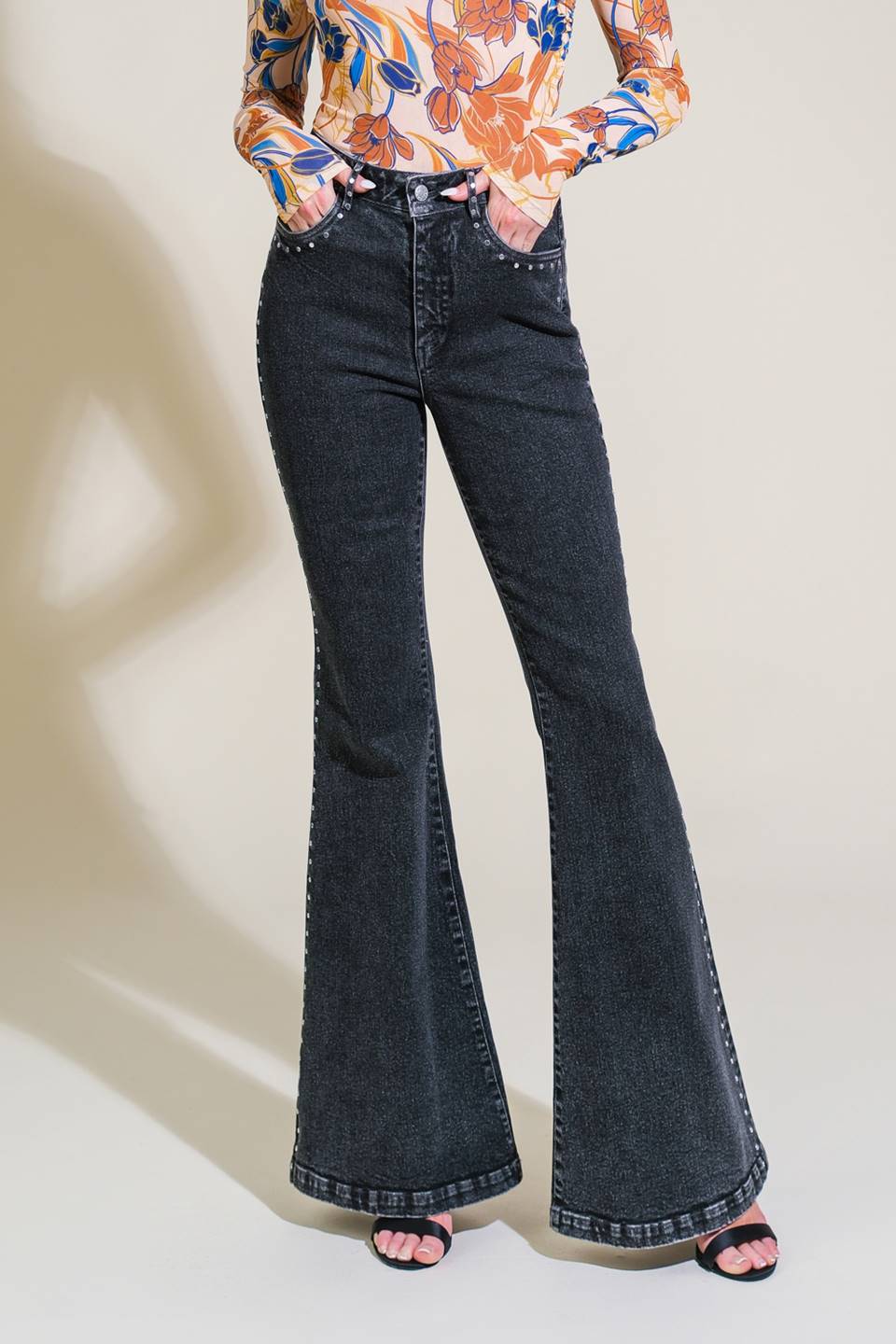 EFFORTLESS ENSEMBLE DENIM PANTS - 98% Cotton