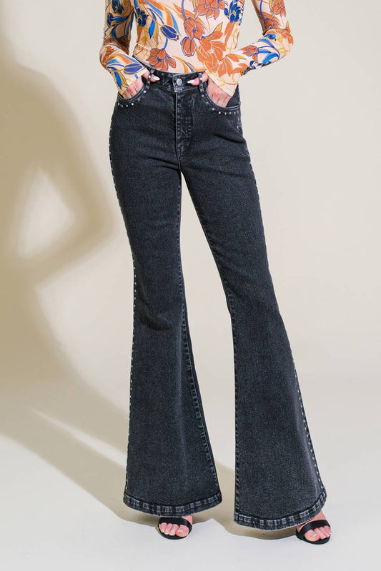 EFFORTLESS ENSEMBLE DENIM PANTS - 98% Cotton
