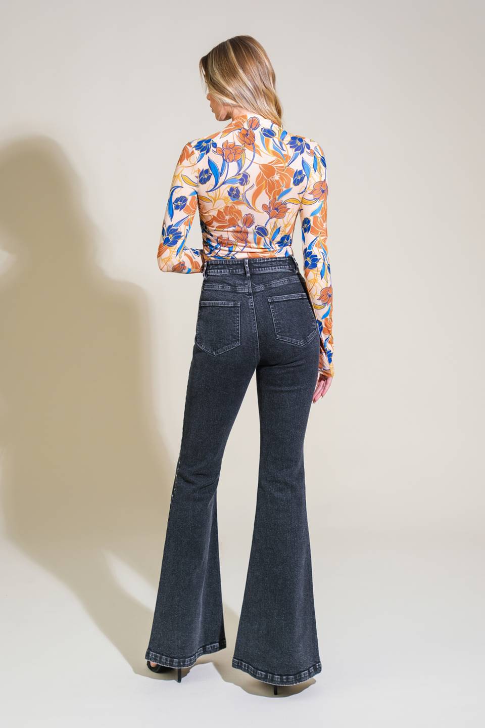 EFFORTLESS ENSEMBLE DENIM PANTS - 98% Cotton