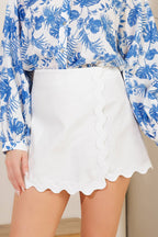 IT'S MY CALL WOVEN SKORT - 97% Cotton